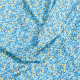 Pound A Metre 3 Metres Printed Dressmaking Viscose Fabric – 55" Wide (Sky Floral)