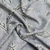 Pound A Metre 3 Metres Printed Dressmaking Viscose Fabric – 55" Wide (Slate)