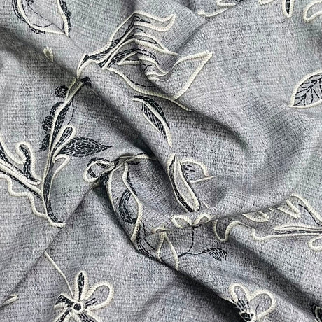 Pound A Metre 3 Metres Printed Dressmaking Viscose Fabric – 55" Wide (Slate)