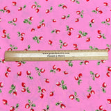 Pound A Metre 3 Metres Printed Dressmaking Viscose Fabric – 55" Wide (Strawberry)