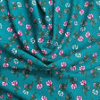 Pound A Metre 3 Metres Printed Dressmaking Viscose Fabric – 55" Wide (Teal)