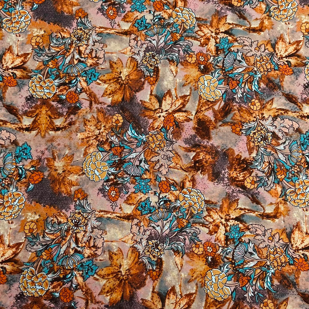 Pound A Metre 3 Metres Printed Dressmaking Viscose Fabric – 55" Wide (Vintage)