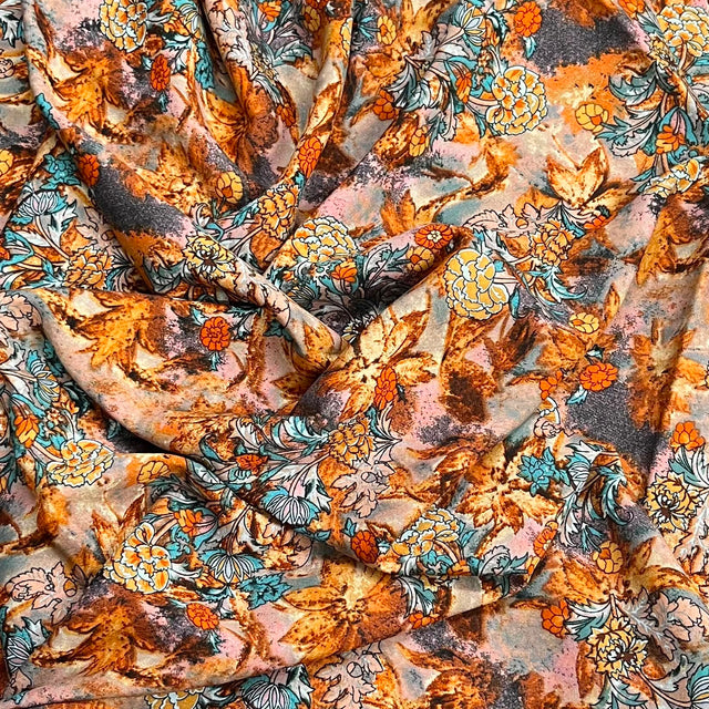 Pound A Metre 3 Metres Printed Dressmaking Viscose Fabric – 55" Wide (Vintage)