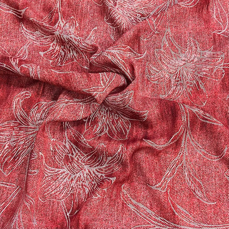 Pound A Metre 3 Metres Printed Dressmaking Viscose Fabric – 55" Wide (Wine)