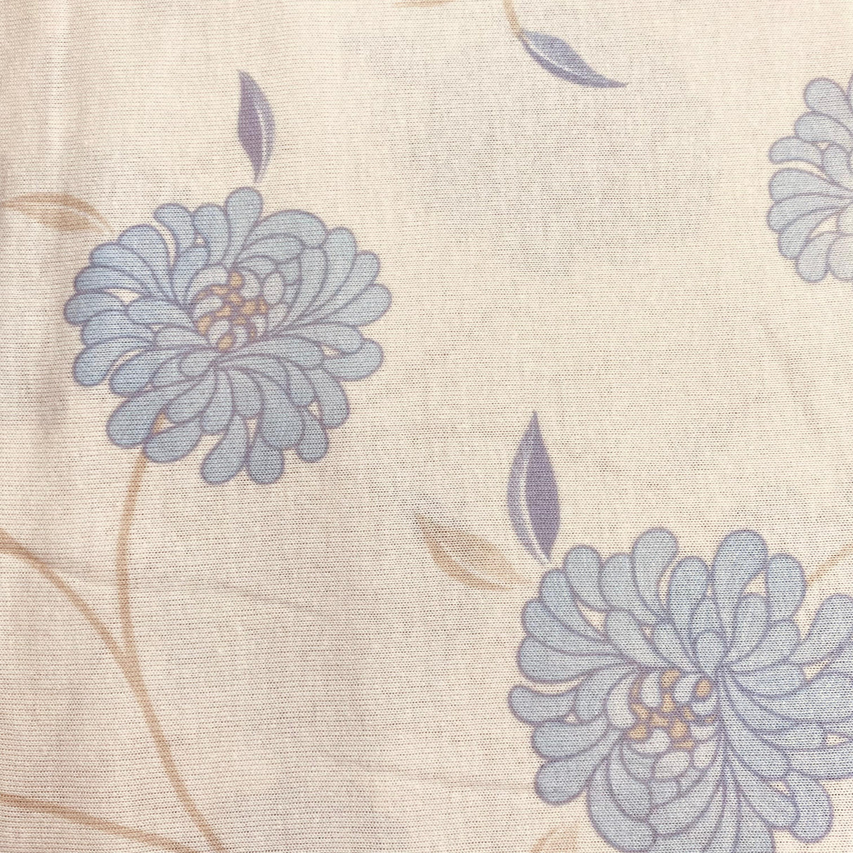 Pound A Metre 3 Metres 3 Metres Printed Looped Backed Terry Jersey 55" Wide (Cream) (EOL)