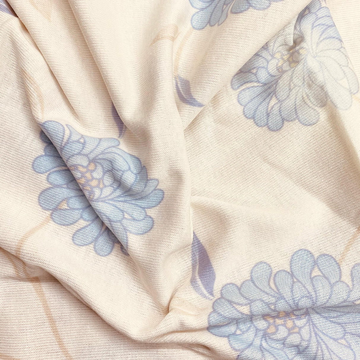 Pound A Metre 3 Metres 3 Metres Printed Looped Backed Terry Jersey 55" Wide (Cream) (EOL)
