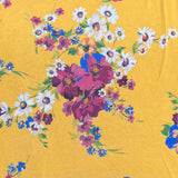 Pound A Metre 3 Metres Printed Looped Backed Terry Jersey 55" Wide (Yellow)