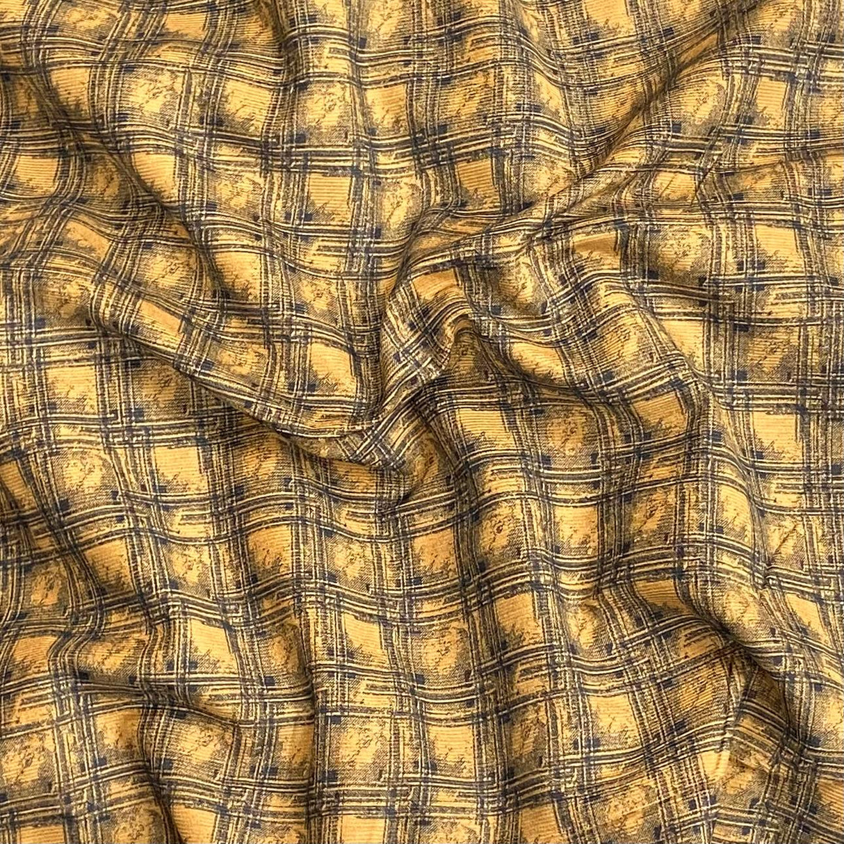 Pound A Metre 3 Metres Printed Needle Cord Cotton Corduroy 55" Wide  (Brown)