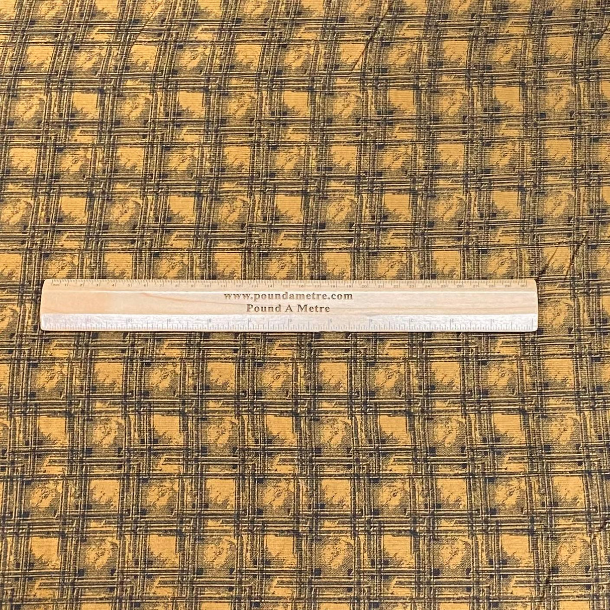 Pound A Metre 3 Metres Printed Needle Cord Cotton Corduroy 55" Wide  (Brown)