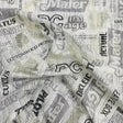 Pound A Metre 3 Metres Printed Pleated Fabric- 55'' Wide (New York)