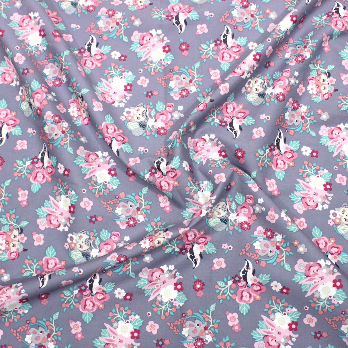 Pound A Metre 3 Metres 3 Metres Printed Poplin Cotton - 60" Wide (Floral)