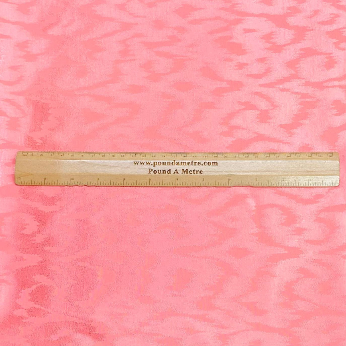 Pound A Metre 3 Metres Printed Silky Satin- 55" Wide (Coral) (EOL)