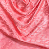 Pound A Metre 3 Metres Printed Silky Satin- 55" Wide (Coral) (EOL)