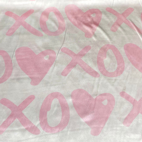 Pound A Metre 3 Metres Printed Silky Satin- 55" Wide (XOXO)