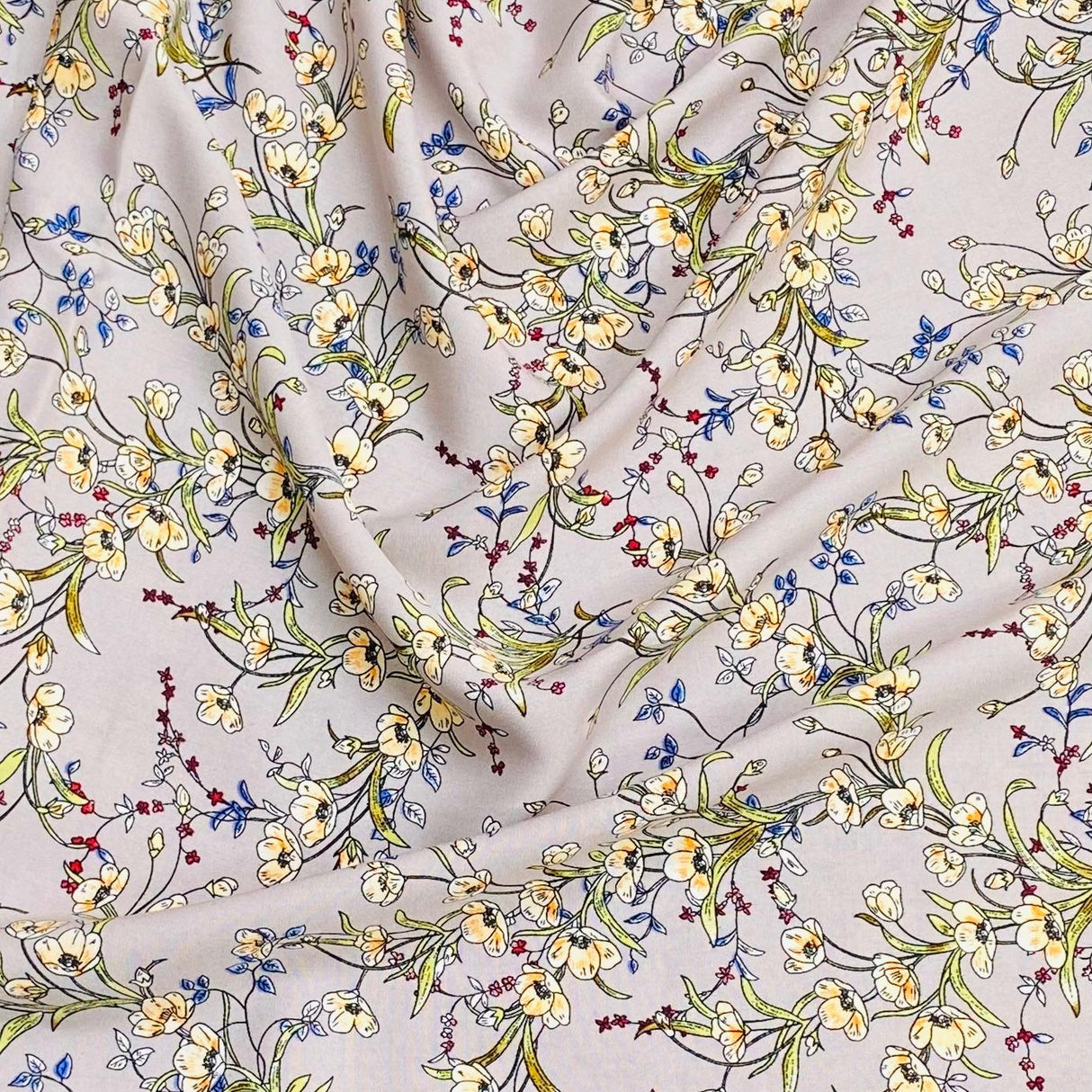 Pound A Metre 3 Metres, Printed Summer Dressmaking Viscose Fabric - 55" Wide (Baby Pink)