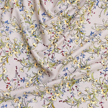 Pound A Metre 3 Metres, Printed Summer Dressmaking Viscose Fabric - 55" Wide (Baby Pink)