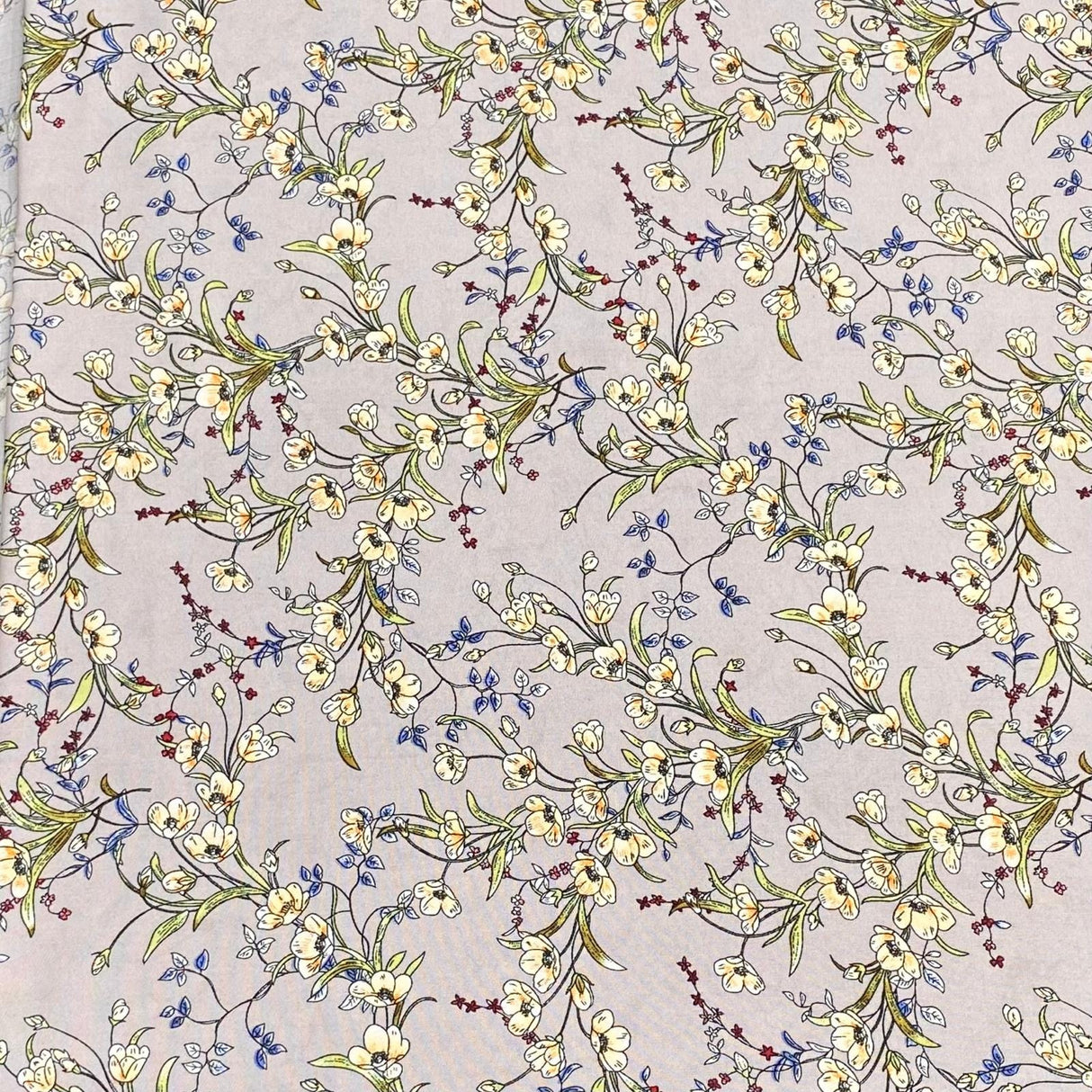 Pound A Metre 3 Metres, Printed Summer Dressmaking Viscose Fabric - 55" Wide (Baby Pink)