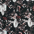 Pound A Metre 3 Metres, Printed Summer Dressmaking Viscose Fabric - 55" Wide (Black)