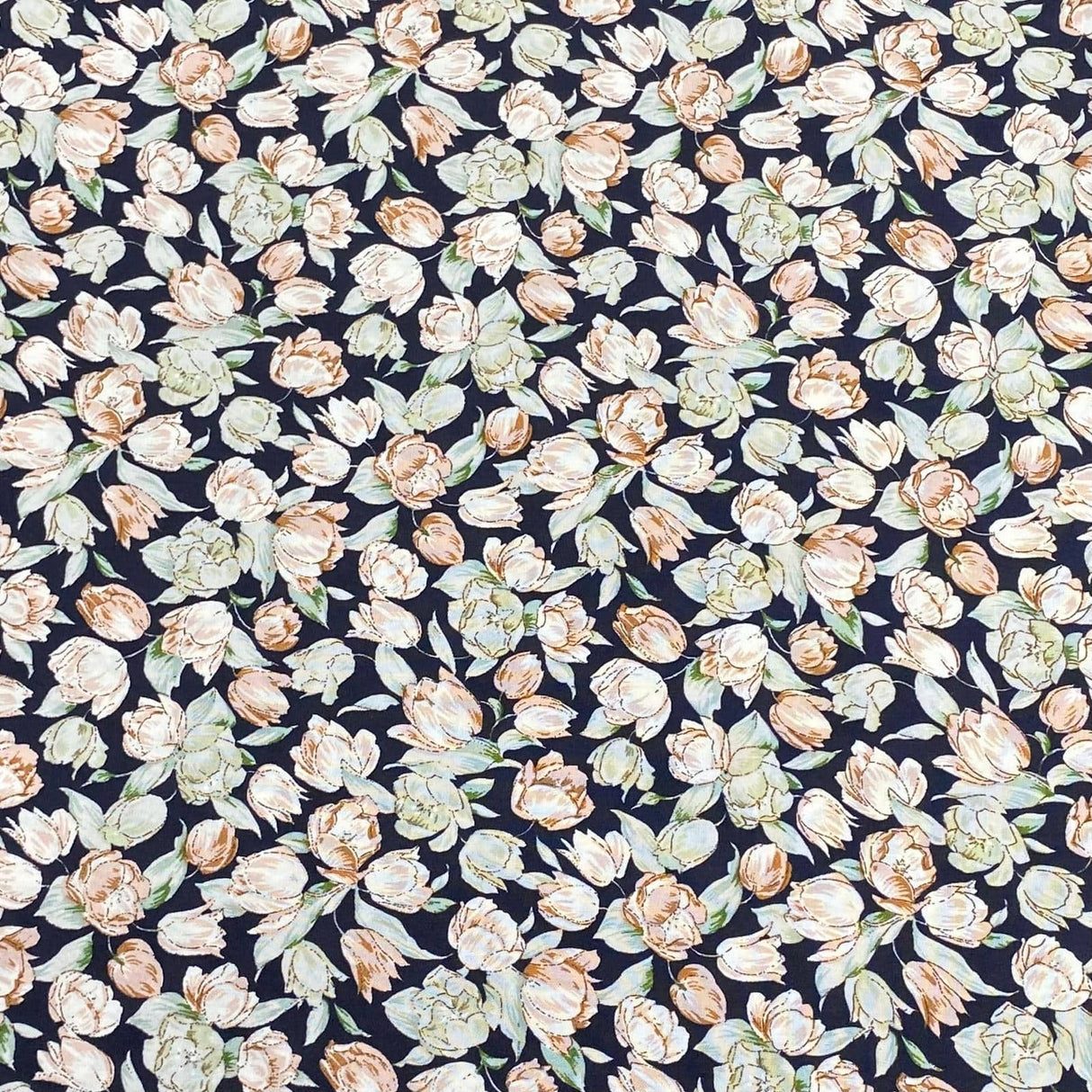 Pound A Metre 3 Metres, Printed Summer Dressmaking Viscose Fabric - 55" Wide (Bloom)