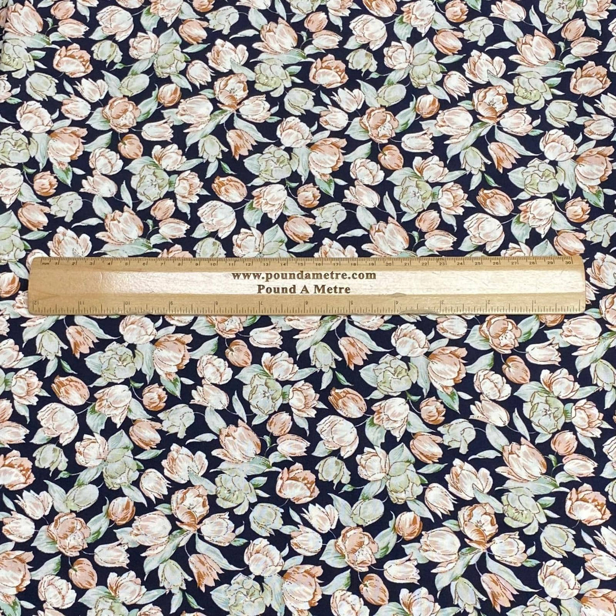 Pound A Metre 3 Metres, Printed Summer Dressmaking Viscose Fabric - 55" Wide (Bloom)