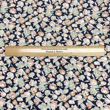 Pound A Metre 3 Metres, Printed Summer Dressmaking Viscose Fabric - 55" Wide (Bloom)