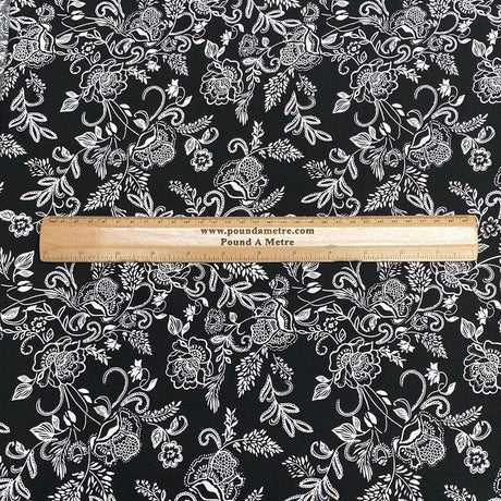 Pound A Metre 3 Metres, Printed Summer Dressmaking Viscose Fabric - 55" Wide (Branch)