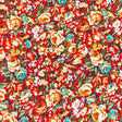 Pound A Metre 3 Metres, Printed Summer Dressmaking Viscose Fabric - 55" Wide (Bright)