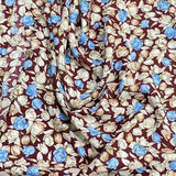 Pound A Metre 3 Metres, Printed Summer Dressmaking Viscose Fabric - 55" Wide (Brown)