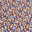 Pound A Metre 3 Metres, Printed Summer Dressmaking Viscose Fabric - 55" Wide (Brown)