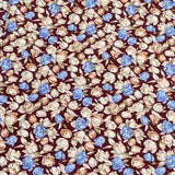 Pound A Metre 3 Metres, Printed Summer Dressmaking Viscose Fabric - 55" Wide (Brown)