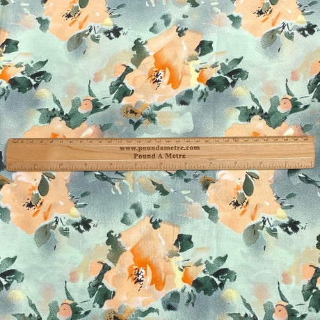 Pound A Metre 3 Metres, Printed Summer Dressmaking Viscose Fabric - 55" Wide (Col1, Num1)