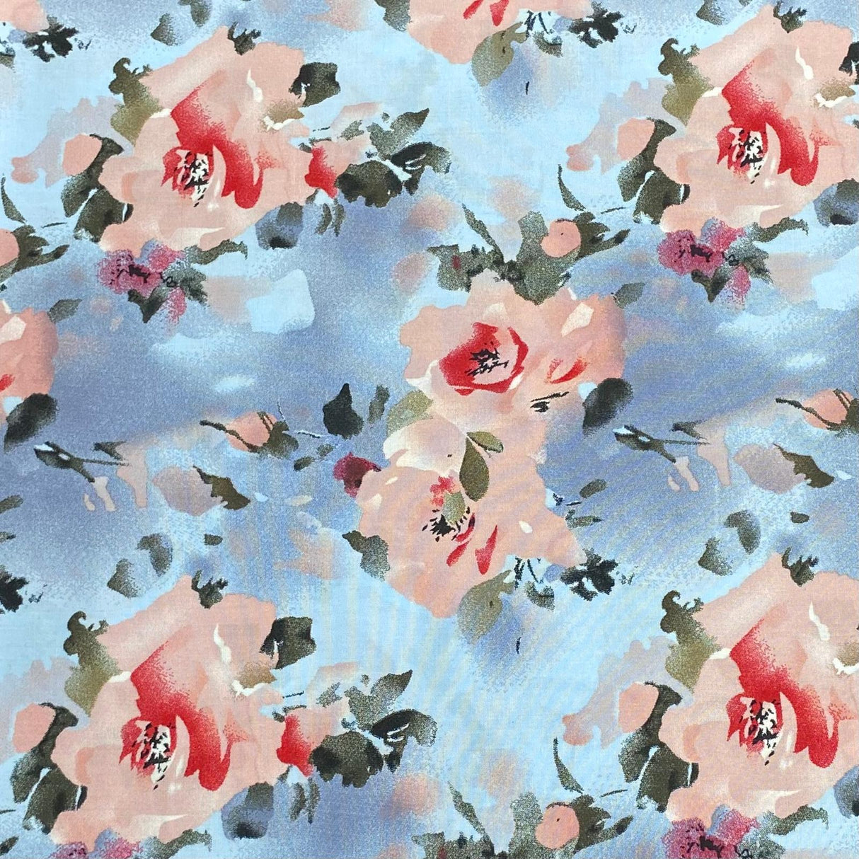 Pound A Metre 3 Metres, Printed Summer Dressmaking Viscose Fabric - 55" Wide (Col1, Num4)