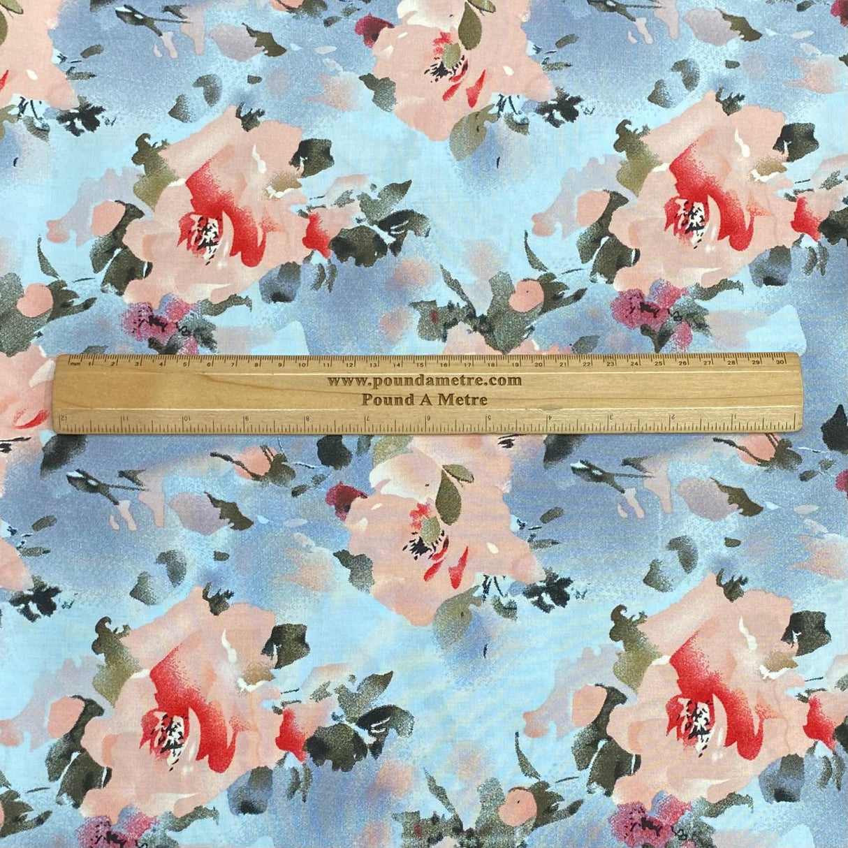 Pound A Metre 3 Metres, Printed Summer Dressmaking Viscose Fabric - 55" Wide (Col1, Num4)