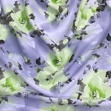 Pound A Metre 3 Metres, Printed Summer Dressmaking Viscose Fabric - 55" Wide (Col1, Num5)