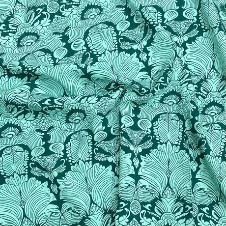 Pound A Metre 3 Metres, Printed Summer Dressmaking Viscose Fabric - 55" Wide (Col2, Num3)