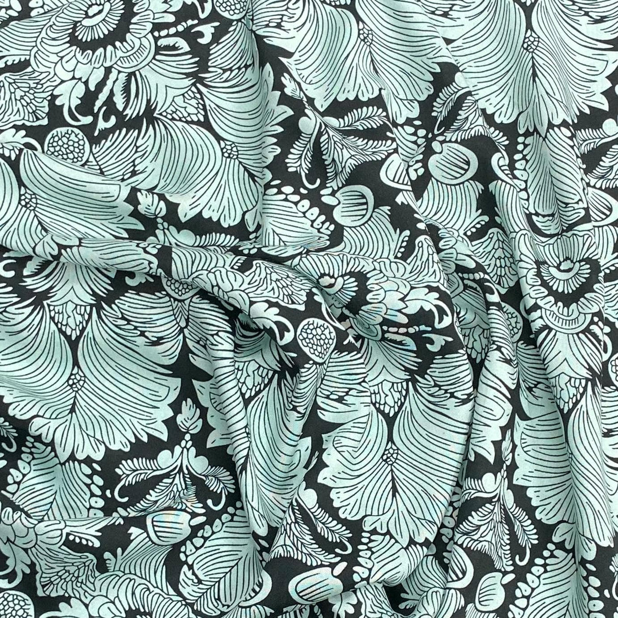 Pound A Metre 3 Metres, Printed Summer Dressmaking Viscose Fabric - 55" Wide (Col2, Num5)