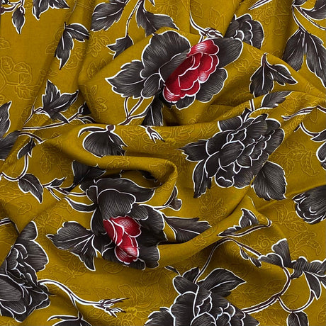 Pound A Metre 3 Metres, Printed Summer Dressmaking Viscose Fabric - 55" Wide (Col3, Num1)