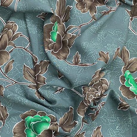 Pound A Metre 3 Metres, Printed Summer Dressmaking Viscose Fabric - 55" Wide (Col3, Num2)