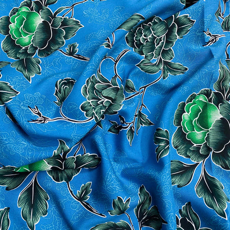 Pound A Metre 3 Metres, Printed Summer Dressmaking Viscose Fabric - 55" Wide (Col3, Num5)