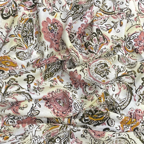 Pound A Metre 3 Metres, Printed Summer Dressmaking Viscose Fabric - 55" Wide (Col4, Num4)