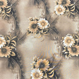 Pound A Metre 3 Metres, Printed Summer Dressmaking Viscose Fabric - 55" Wide (Col5, Num1)