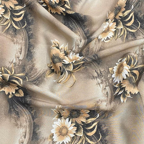 Pound A Metre 3 Metres, Printed Summer Dressmaking Viscose Fabric - 55" Wide (Col5, Num1)
