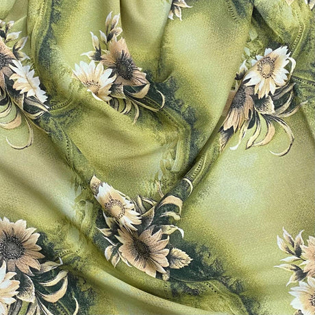 Pound A Metre 3 Metres, Printed Summer Dressmaking Viscose Fabric - 55" Wide (Col5, Num2)