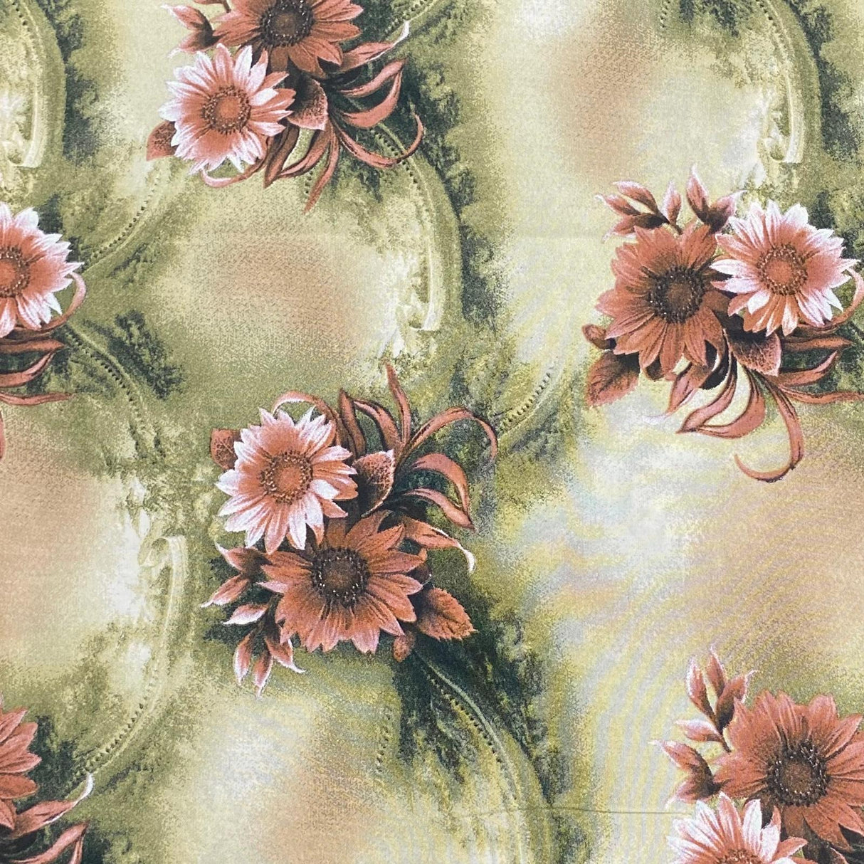 Pound A Metre 3 Metres, Printed Summer Dressmaking Viscose Fabric - 55" Wide (Col5, Num3)