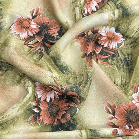 Pound A Metre 3 Metres, Printed Summer Dressmaking Viscose Fabric - 55" Wide (Col5, Num3)