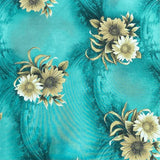 Pound A Metre 3 Metres, Printed Summer Dressmaking Viscose Fabric - 55" Wide (Col5, Num4)