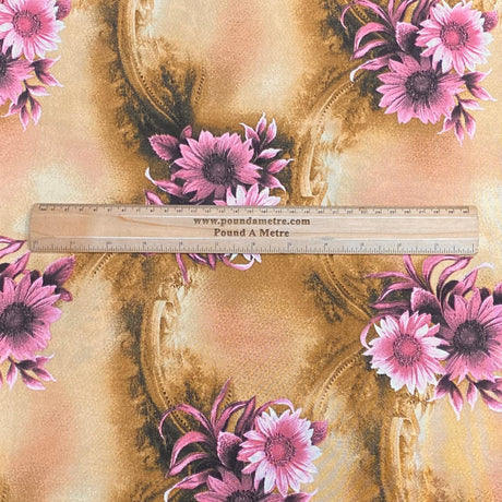 Pound A Metre 3 Metres, Printed Summer Dressmaking Viscose Fabric - 55" Wide (Col5, Num5)
