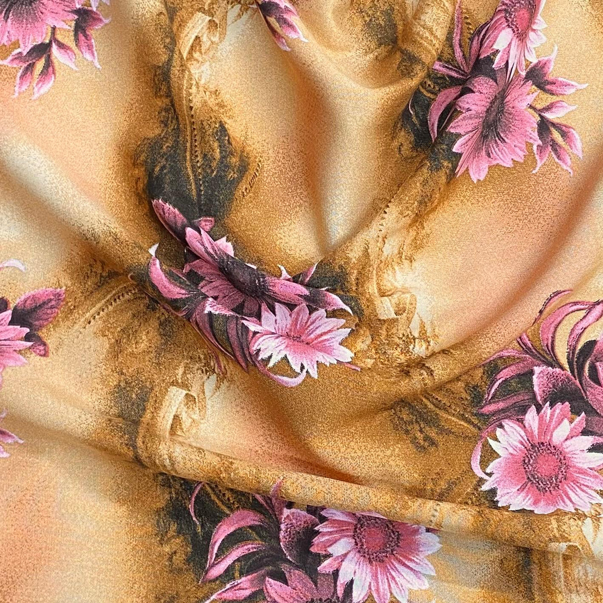 Pound A Metre 3 Metres, Printed Summer Dressmaking Viscose Fabric - 55" Wide (Col5, Num5)