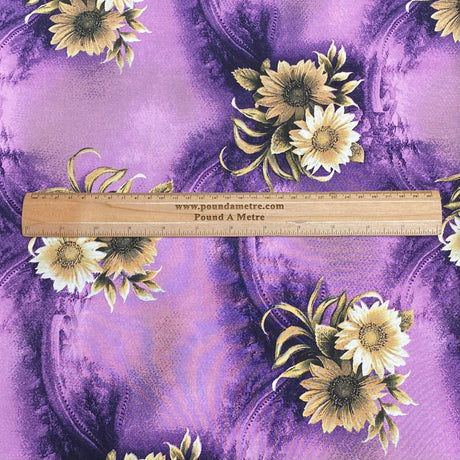 Pound A Metre 3 Metres, Printed Summer Dressmaking Viscose Fabric - 55" Wide (Col5, Num6)
