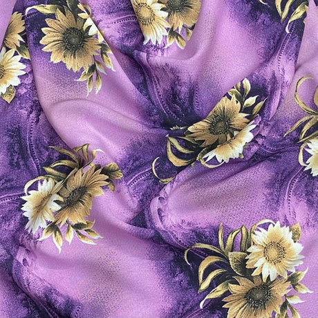 Pound A Metre 3 Metres, Printed Summer Dressmaking Viscose Fabric - 55" Wide (Col5, Num6)